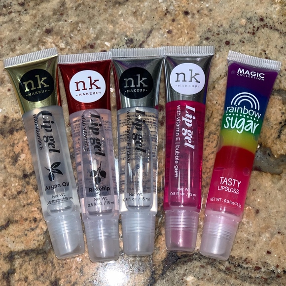 nk Makeup Clear Lip Gloss Oil Gel By Nk Bundle Of 5 New Poshmark